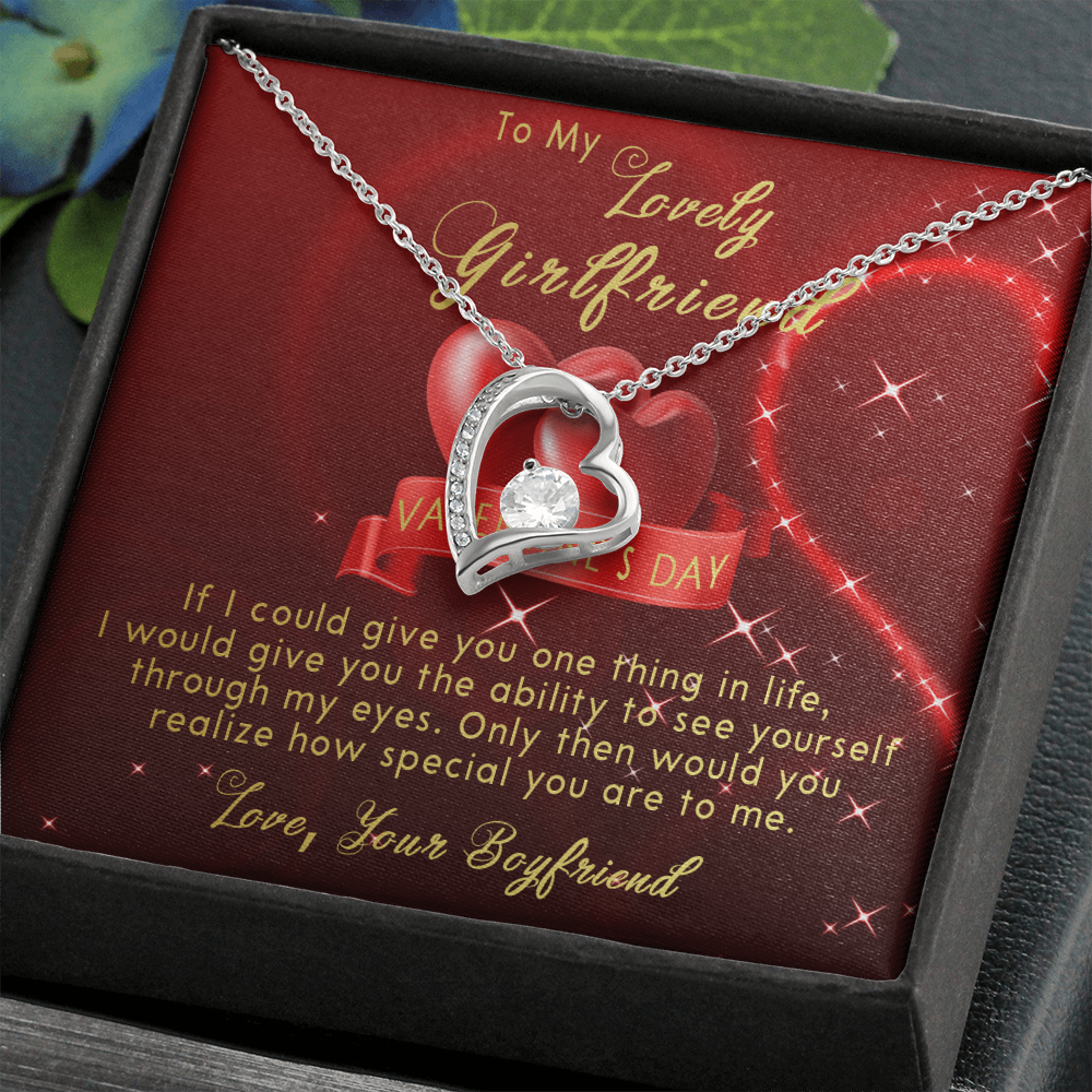191C Necklace To my lovely Girlfriend, Women Girl Necklace, Valentine's Day Gift