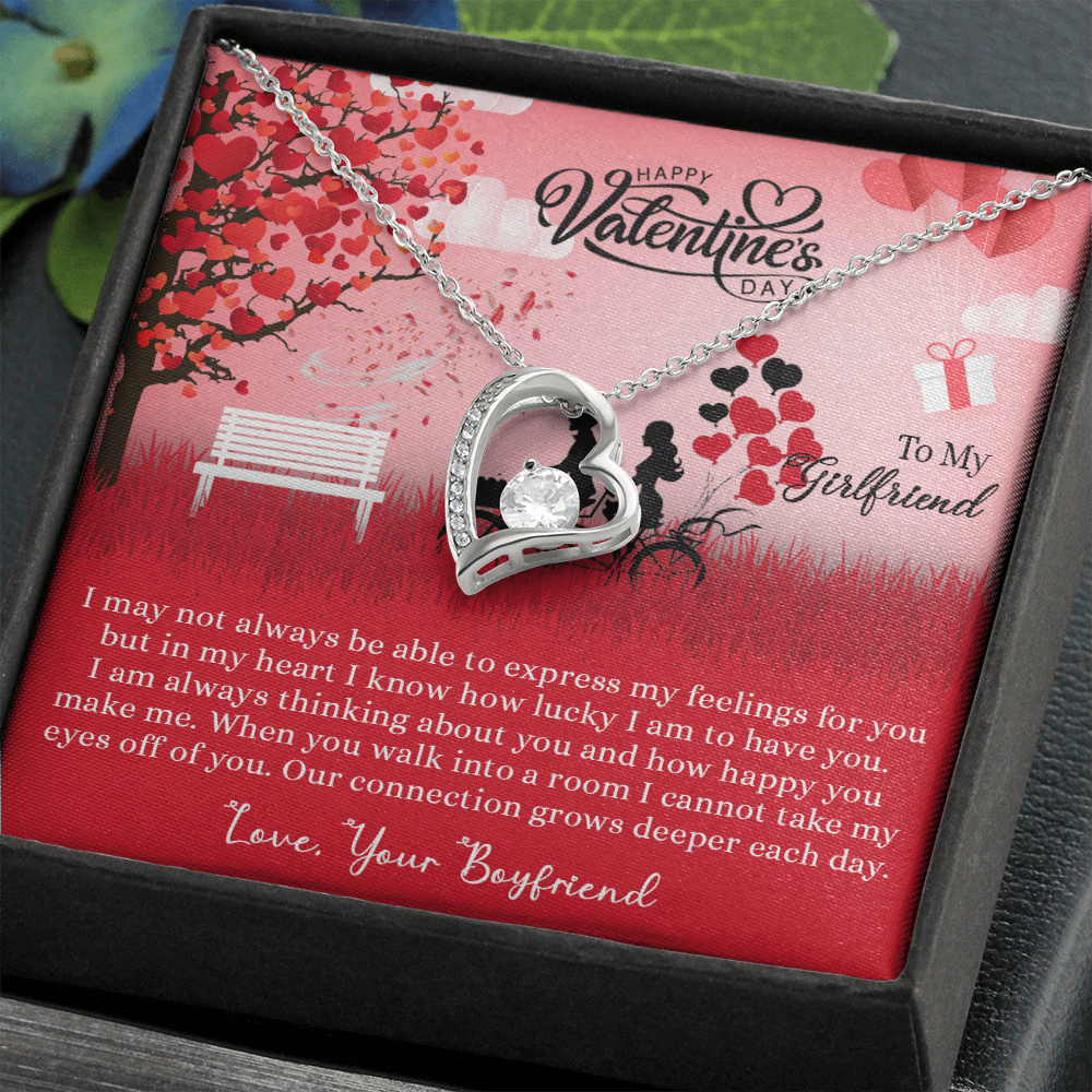 205C Necklace to my Wife, I LOVE YOU Couple Gift from Husband, Happy Valentine's Day