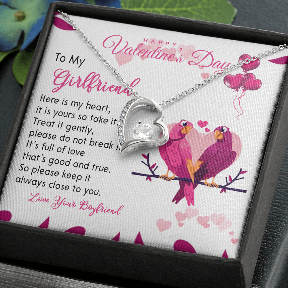 194C Necklace To my Wife, Happy Valentine's Day Gift, Couple Love Bird Women Necklace