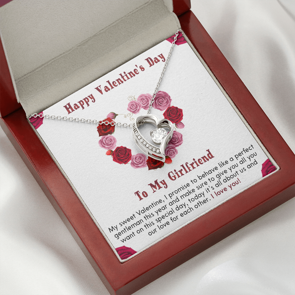 210C Necklace To my Girlfriend, I LOVE YOU Necklace, Happy Valentine's Day Gift