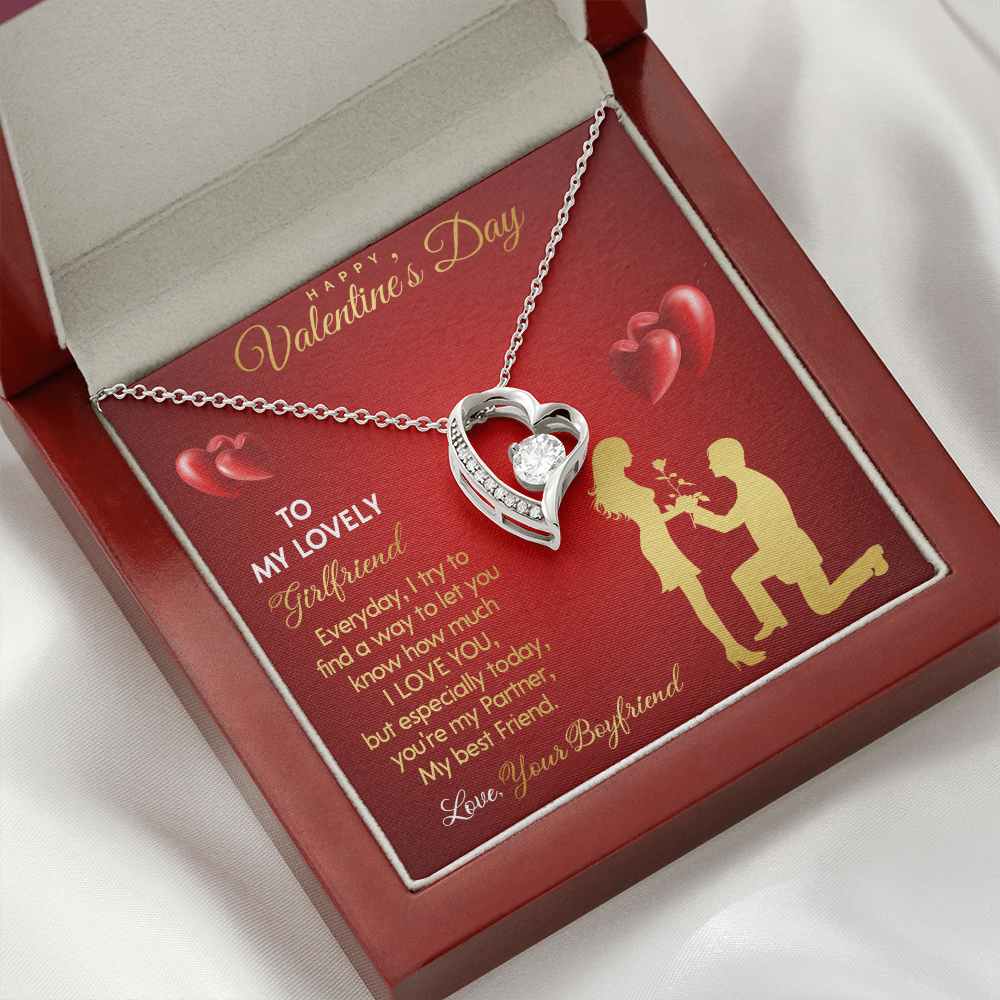 203C Necklace To my Lovely Girlfriend, You Are My Life, Happy Valentine's Day Gift