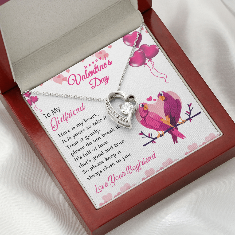 216C Happy Valentine's Day Gift, Necklace To my Girlfriend, Necklace Love Couple Bird