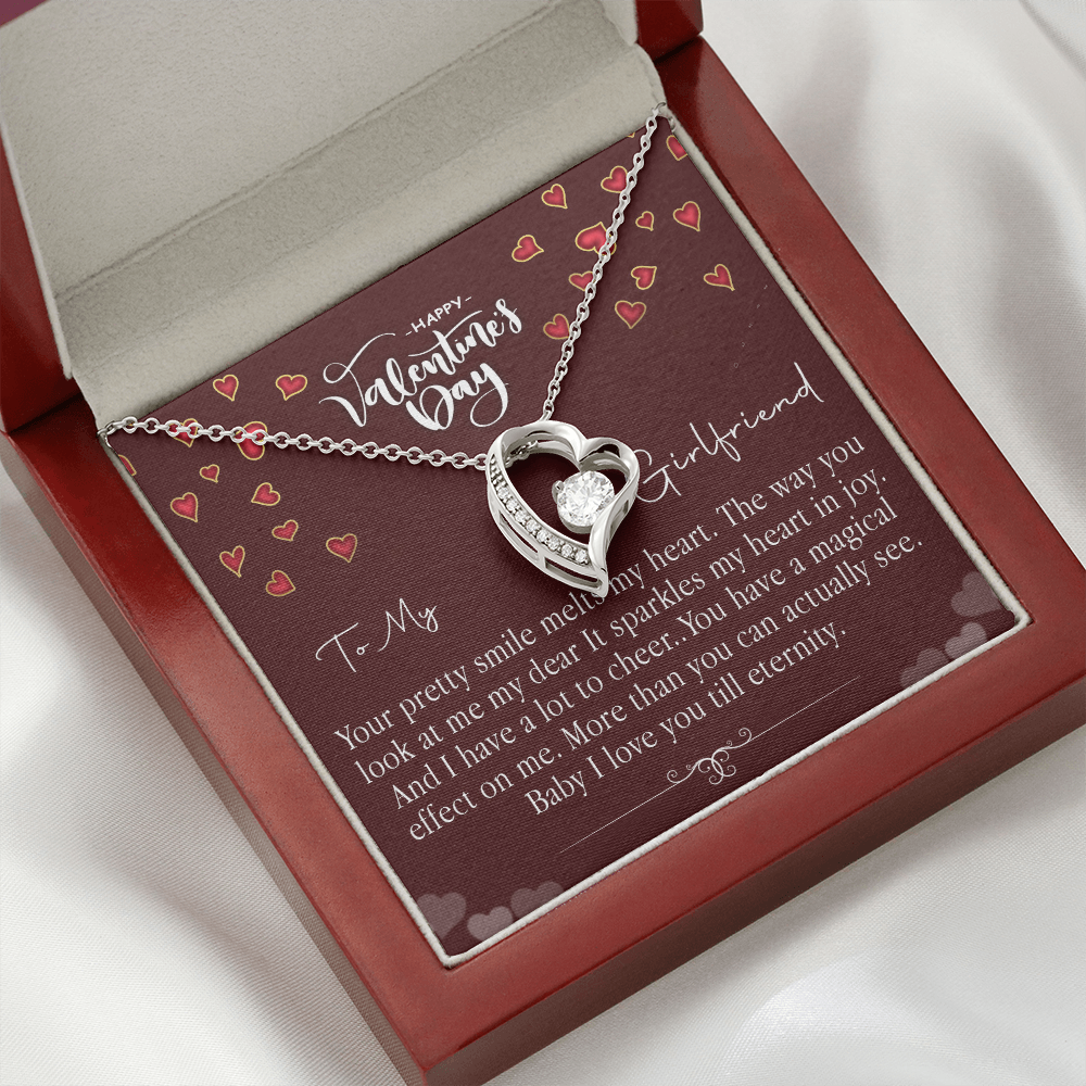 213C Love Necklace To my Girlfriend, Girlfriend Valentine Gift from Boyfriend