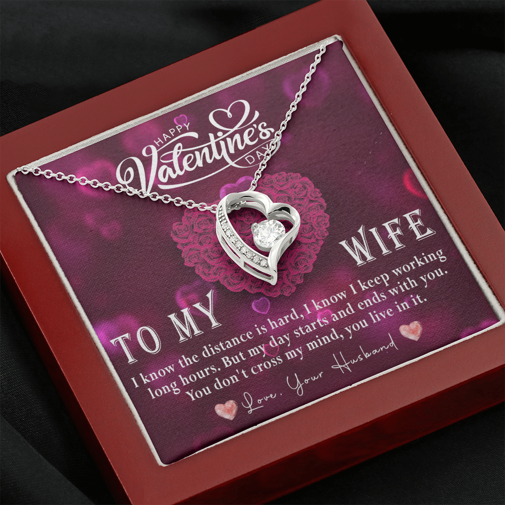 214C Love Necklace To my Wife, Necklace Love for Wife, from Husband, Valentine Gift