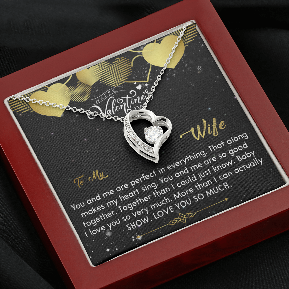 212C Necklace To my Wife, Wife Valentine Gift from Awesome Husband, Happy Valentine