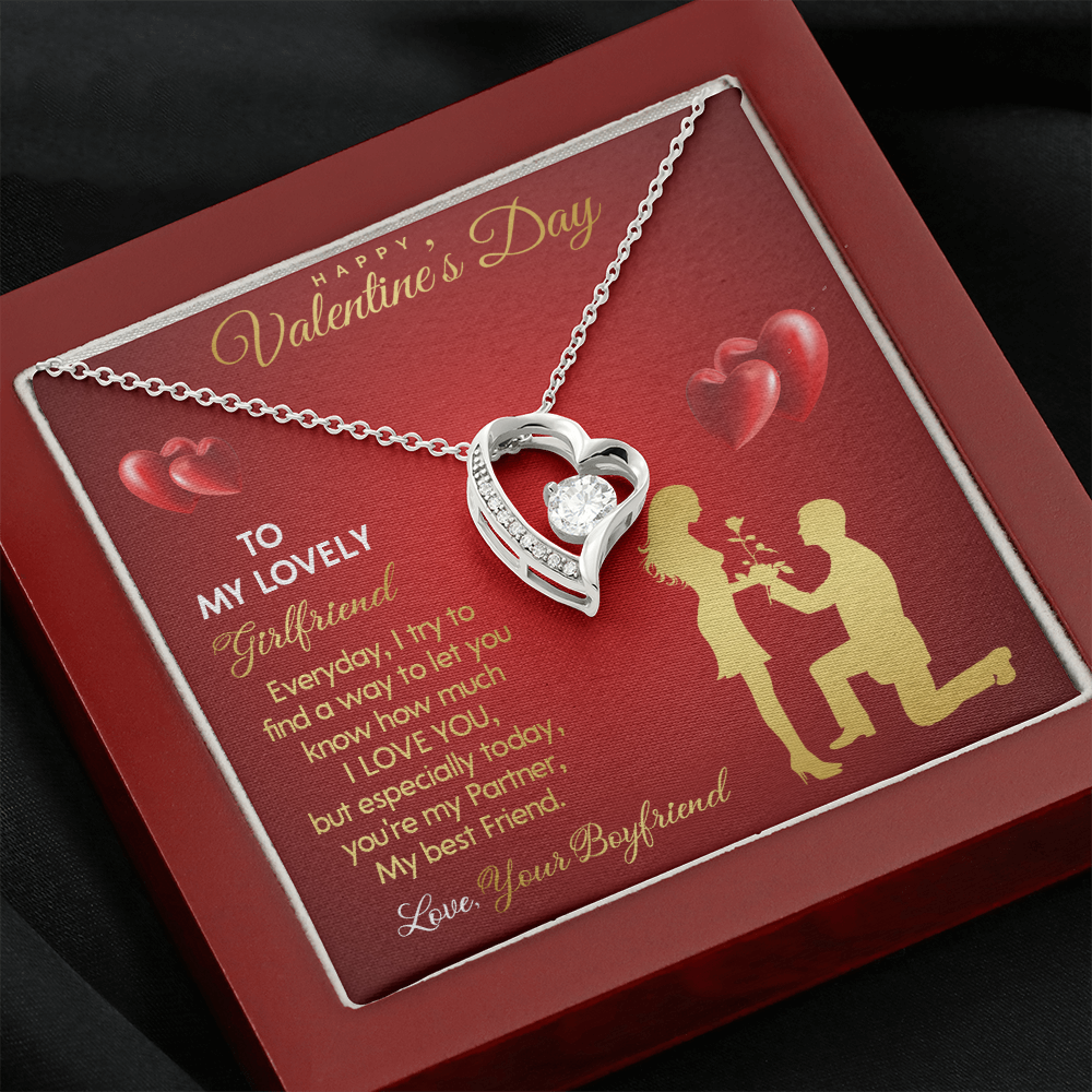 203C Necklace To my Lovely Girlfriend, You Are My Life, Happy Valentine's Day Gift