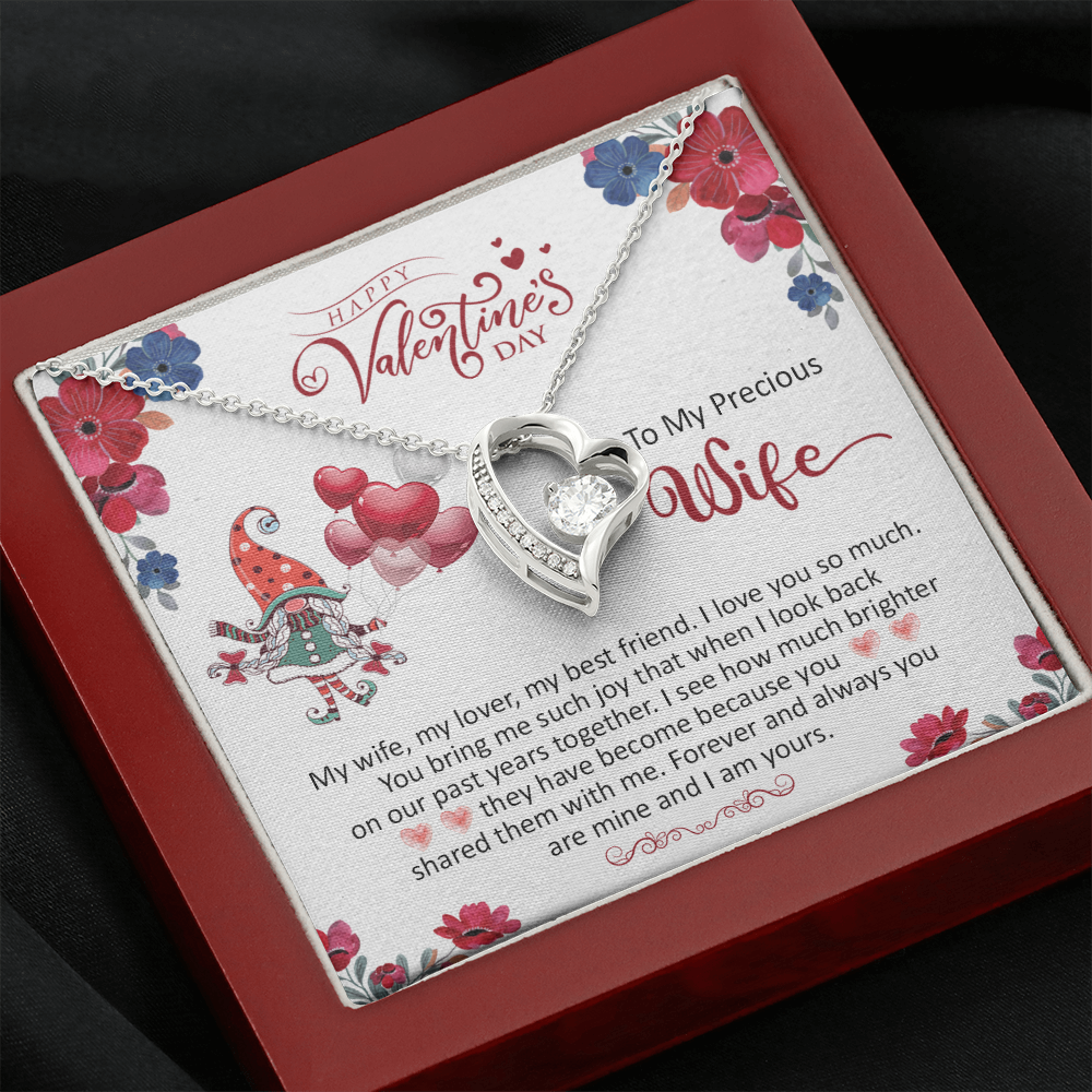 200C To my Precious Wife, Wife Necklace Valentine Gift, my Wife Necklace, I Love You