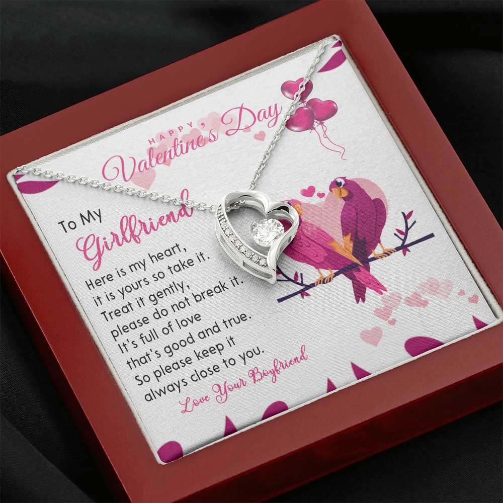 194C Necklace To my Wife, Happy Valentine's Day Gift, Couple Love Bird Women Necklace