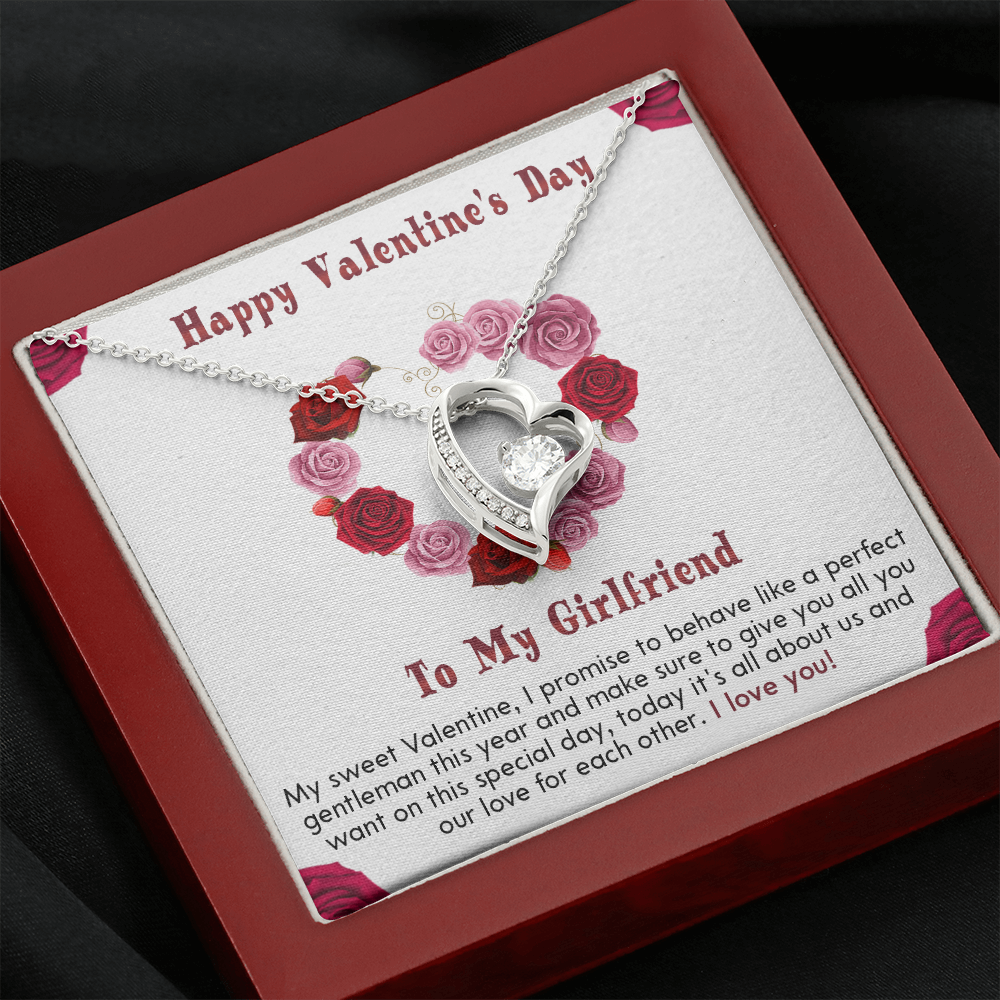 210C Necklace To my Girlfriend, I LOVE YOU Necklace, Happy Valentine's Day Gift