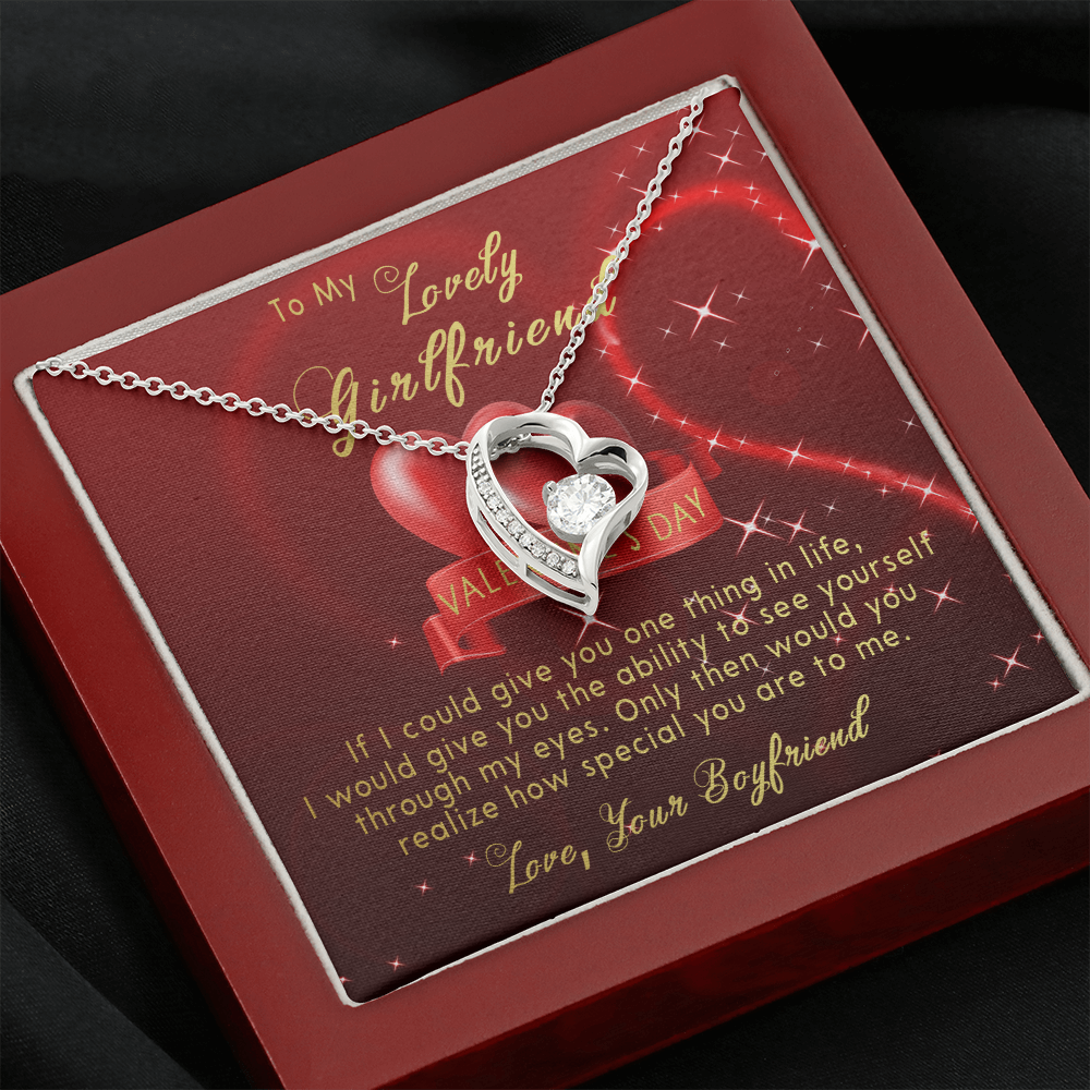 191C Necklace To my lovely Girlfriend, Women Girl Necklace, Valentine's Day Gift