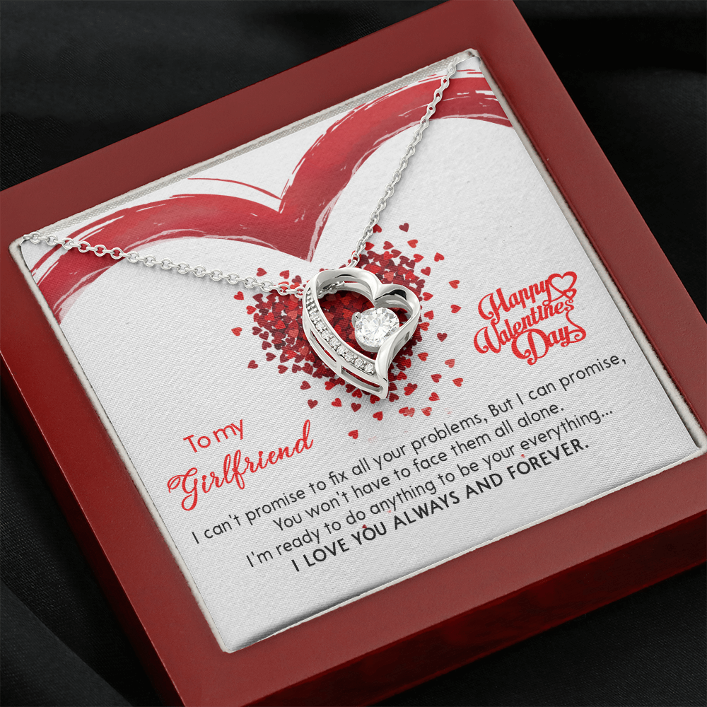 207C Valentine's Day Necklace Gift for Wife from Husband, I LOVE YOU Forever & Always