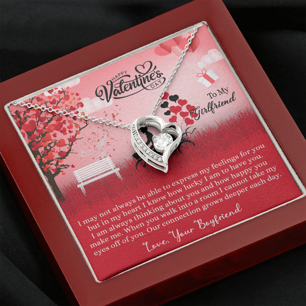 205C Necklace to my Wife, I LOVE YOU Couple Gift from Husband, Happy Valentine's Day