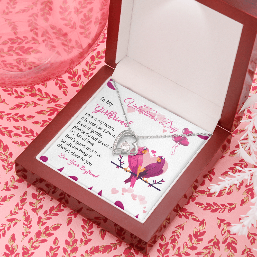 194C Necklace To my Wife, Happy Valentine's Day Gift, Couple Love Bird Women Necklace