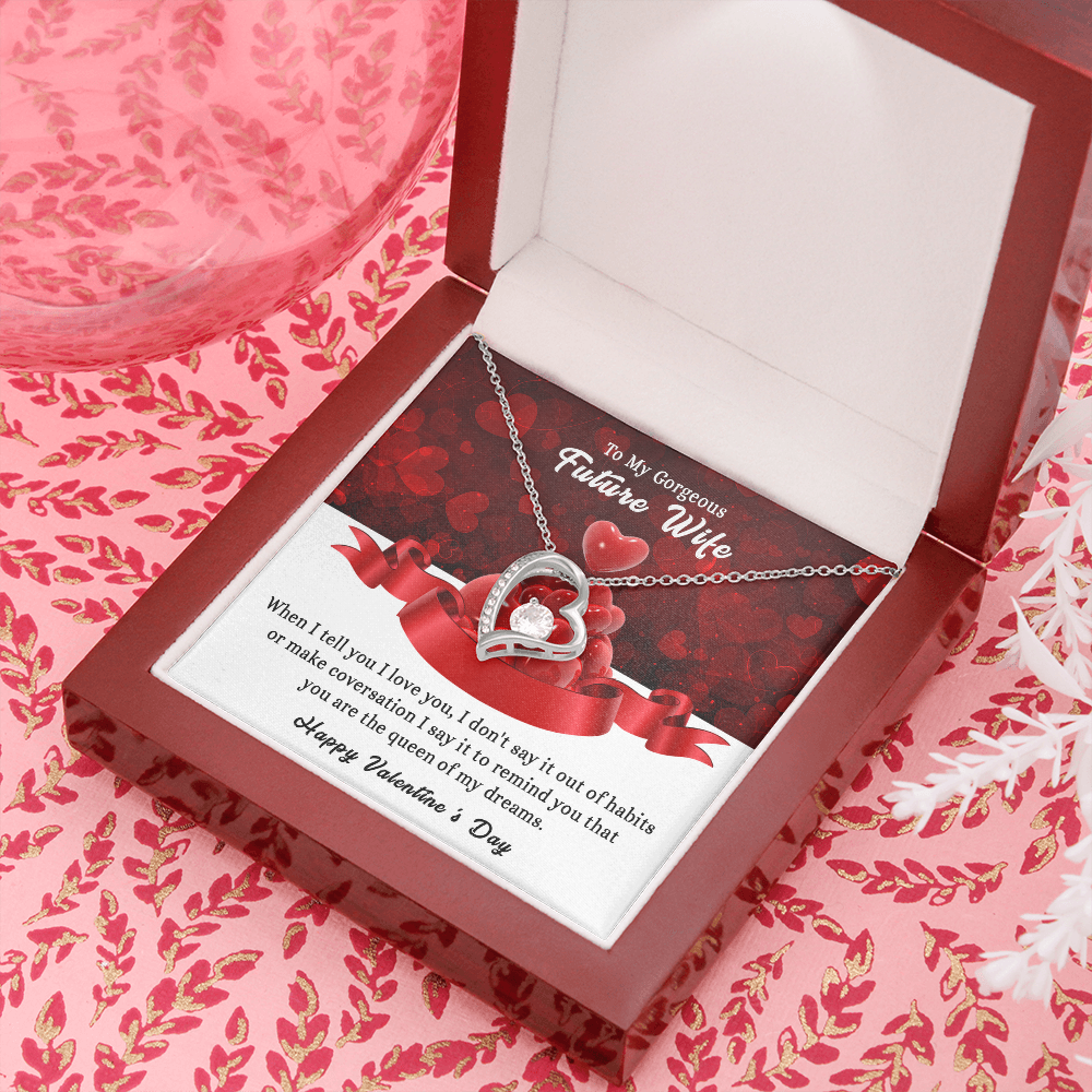 197C To my Gorgeous Future Wife Necklace, Happy Valentine's Day Gift, Women Necklace