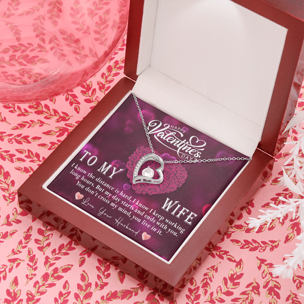 214C Love Necklace To my Wife, Necklace Love for Wife, from Husband, Valentine Gift