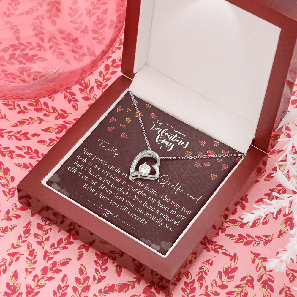 213C Love Necklace To my Girlfriend, Girlfriend Valentine Gift from Boyfriend