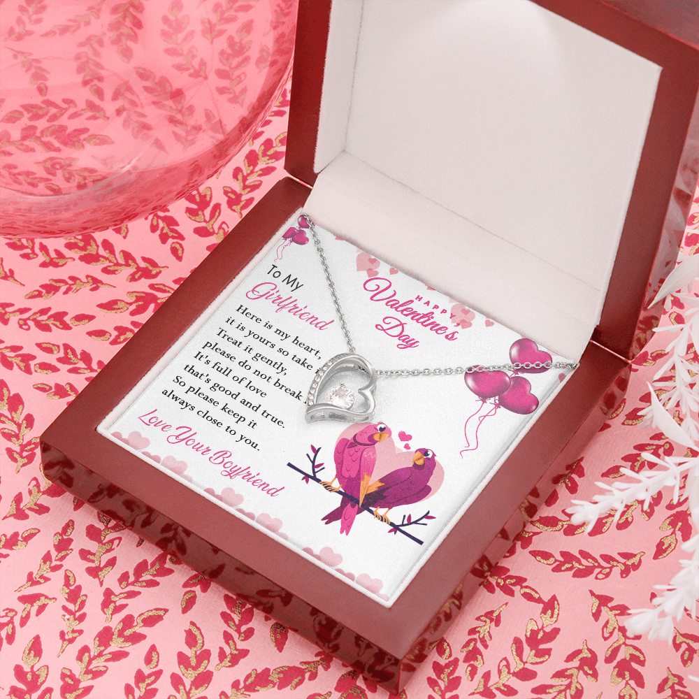 216C Happy Valentine's Day Gift, Necklace To my Girlfriend, Necklace Love Couple Bird