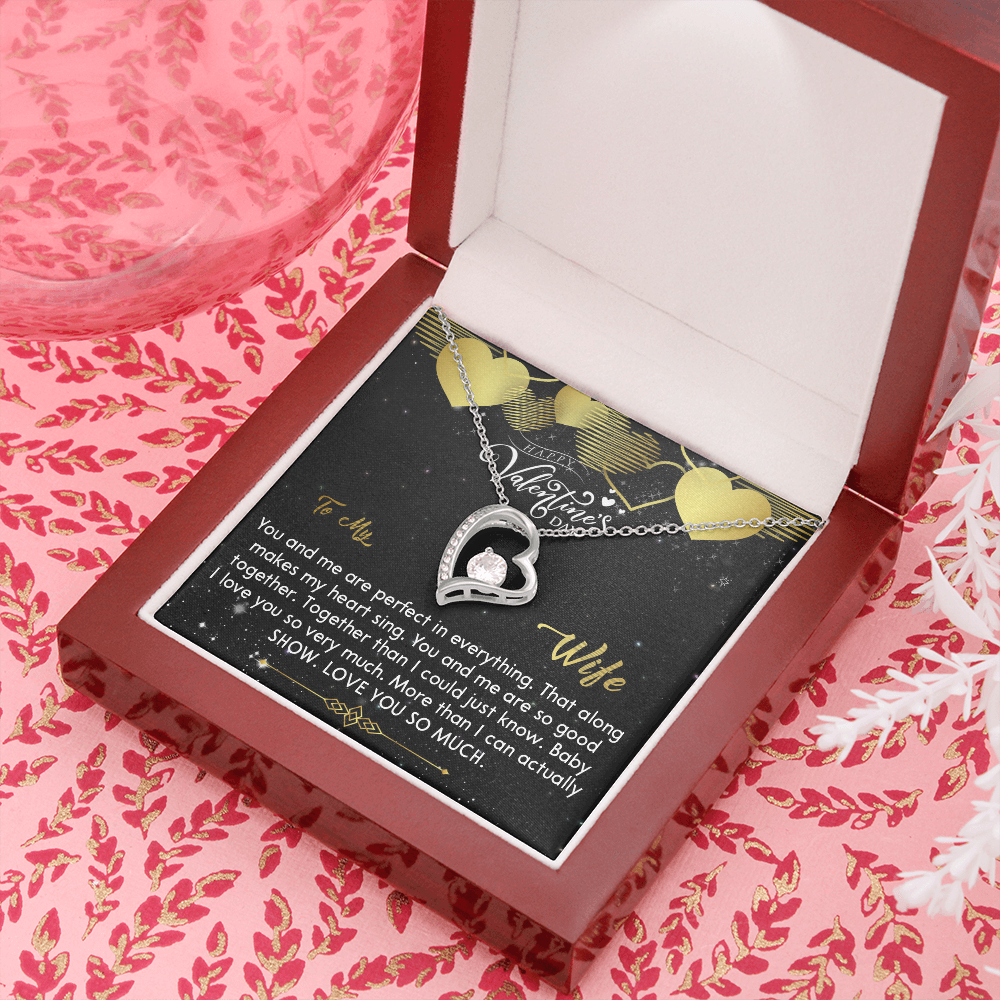 212C Necklace To my Wife, Wife Valentine Gift from Awesome Husband, Happy Valentine