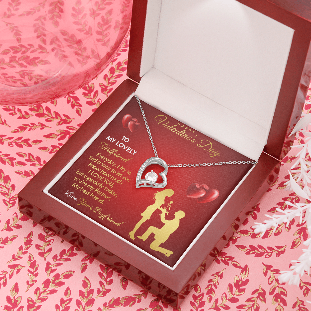 203C Necklace To my Lovely Girlfriend, You Are My Life, Happy Valentine's Day Gift