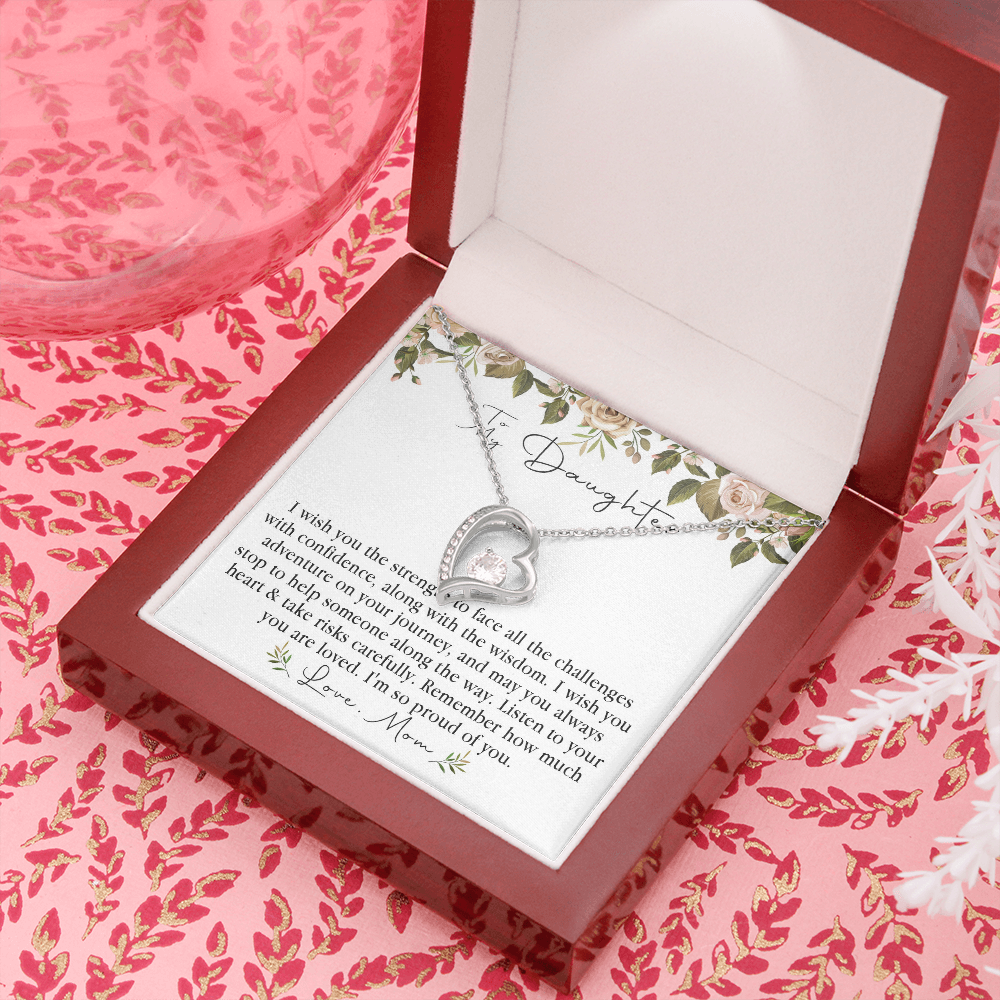 152C Necklace To My Daughter, Daughter Necklace Birthday Gift from Mom, Proud of You