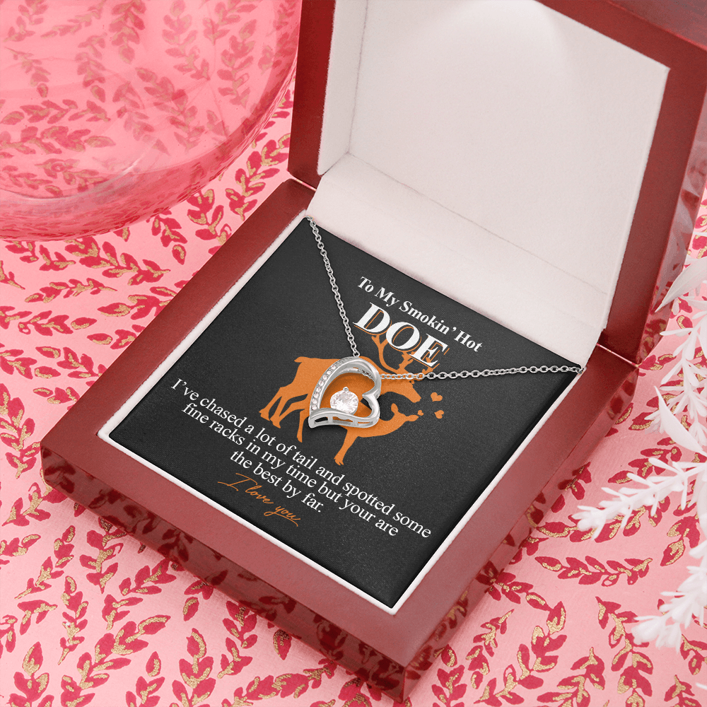 My Smokin' Hot Doe I Love You Heart Necklace Anniversary Xmas Gift for Her 485