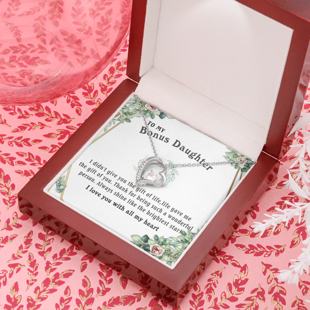6C To my Bonus Daughter Necklace, Bonus Daughter, Step Daughter Gift, Step Dad Gift