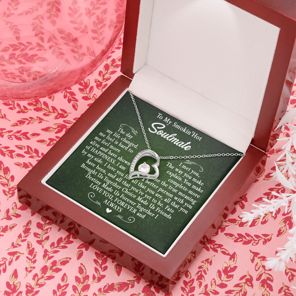 173C To My Smokin Hot Wife Necklace, Necklace Gift For Wife Soulmate Valentine Gift