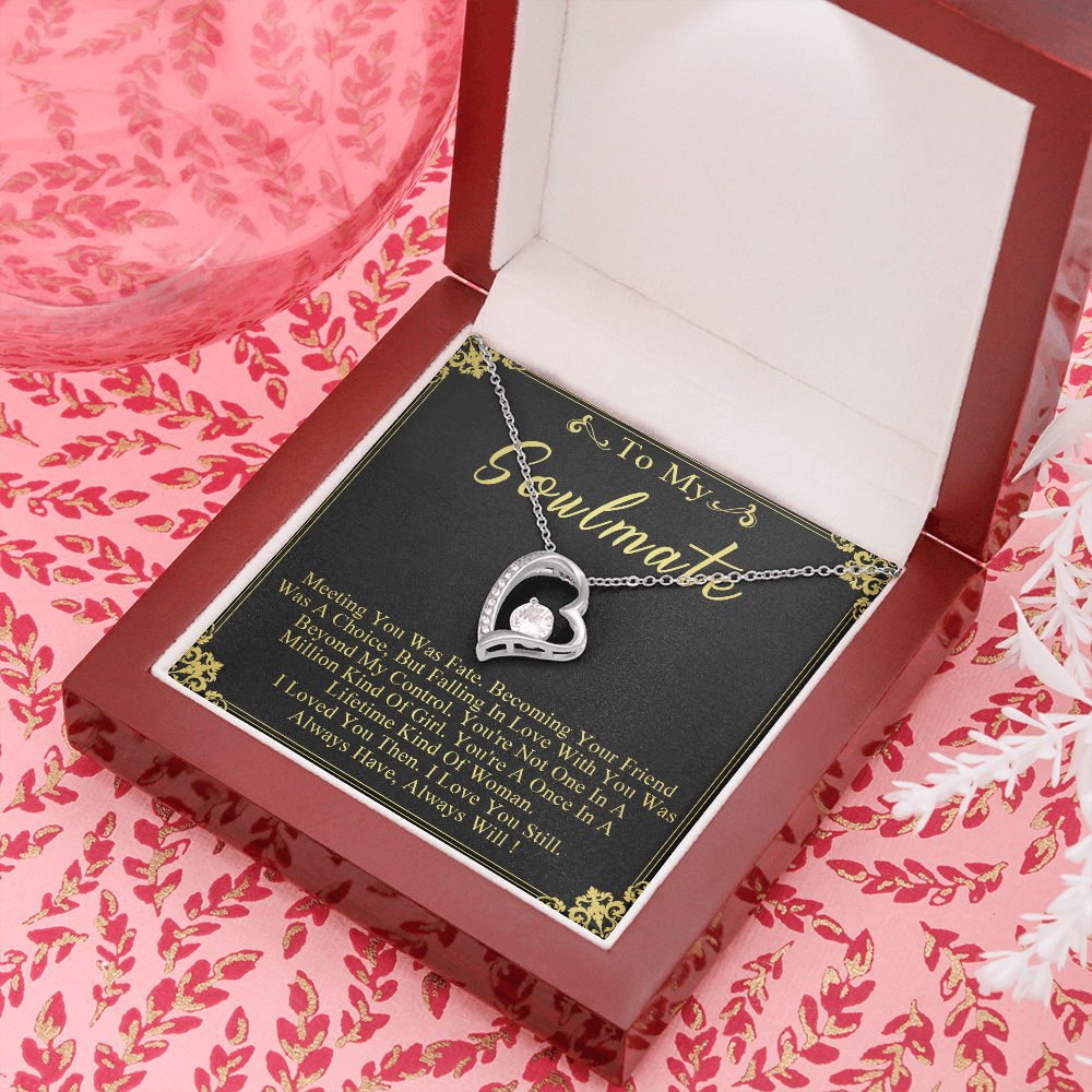 N358C To My Soulmate Necklace Engagement Anniversary Gift for Her Birthday