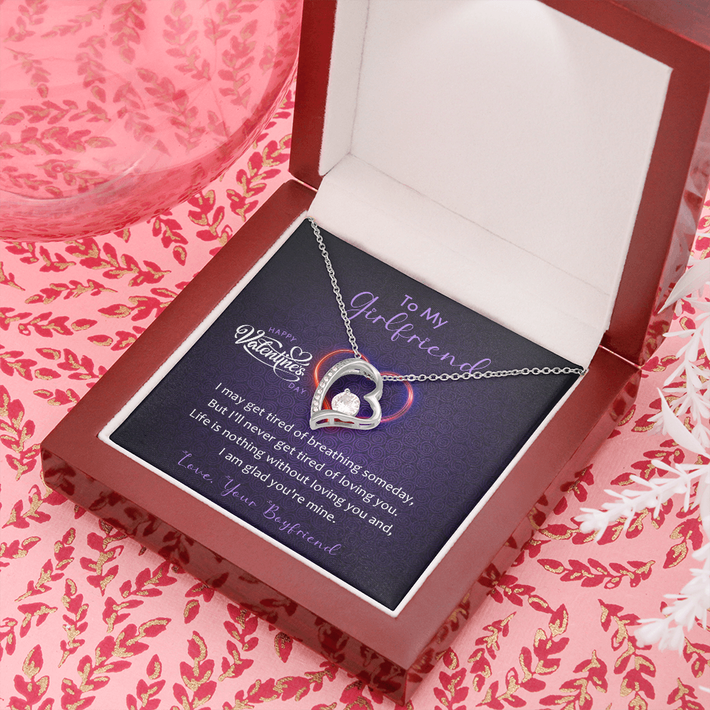 185C To my Girlfriend, Women Necklace Gift from Boyfriend, Valentine's Day Gift
