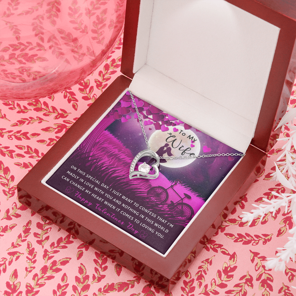 182C Necklace To my Wife, Valentine Gift for your Beautiful Wife, Valentine Necklace