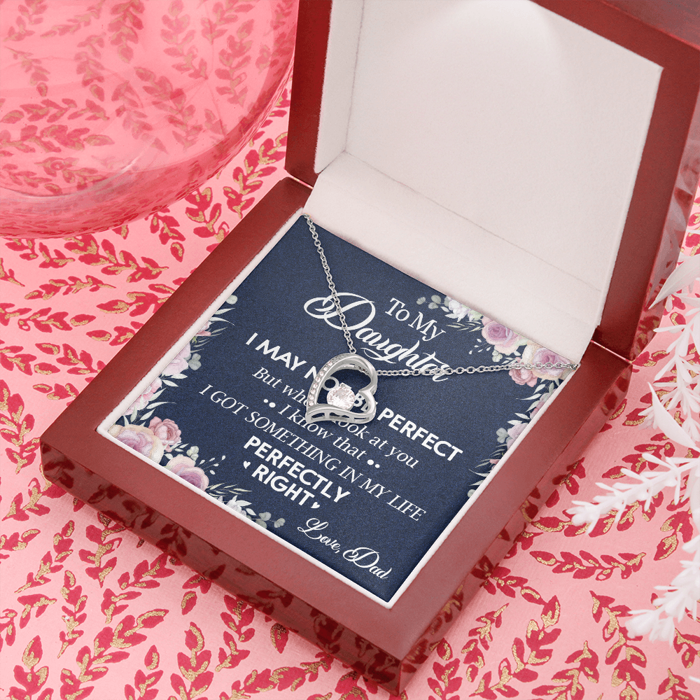 150C Necklace To My Daughter, Daughter Necklace Birthday Gift from Dad, I Love You
