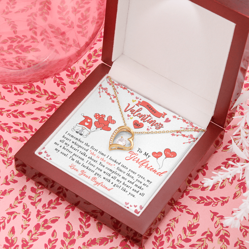 181C Girlfriend Necklace, Valentine Gift for your Girlfriend, Happy Valentine's Day