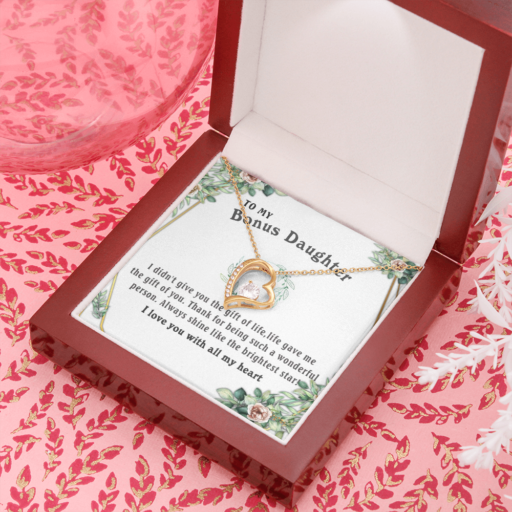 6C To my Bonus Daughter Necklace, Bonus Daughter, Step Daughter Gift, Step Dad Gift