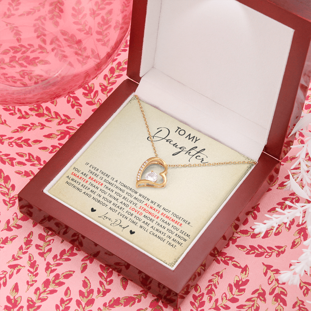 N349C To My Daughter Necklace, Daughter Father Necklace, Gift For Daughter From Dad