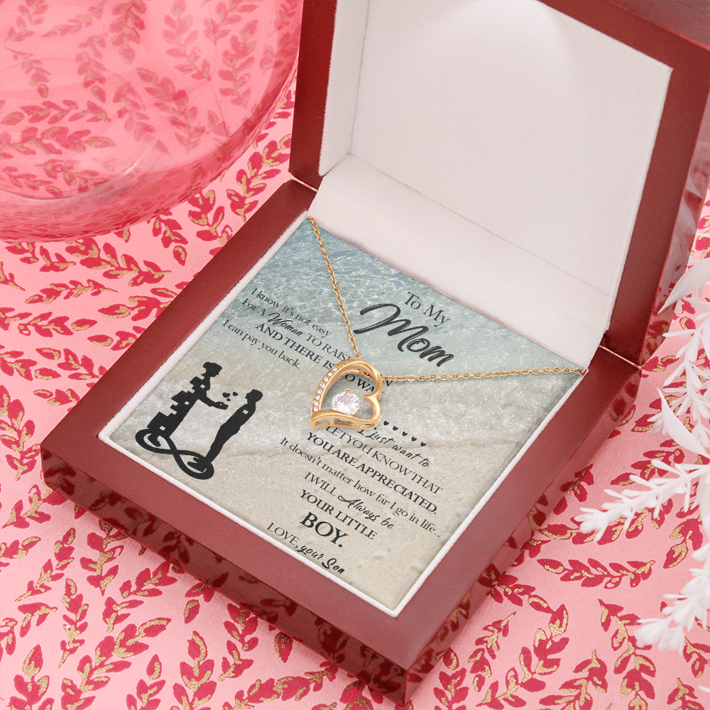 129C Necklace To My Mom, Gift for Mom from Son, Birthday Gift, Mother Necklace Gift