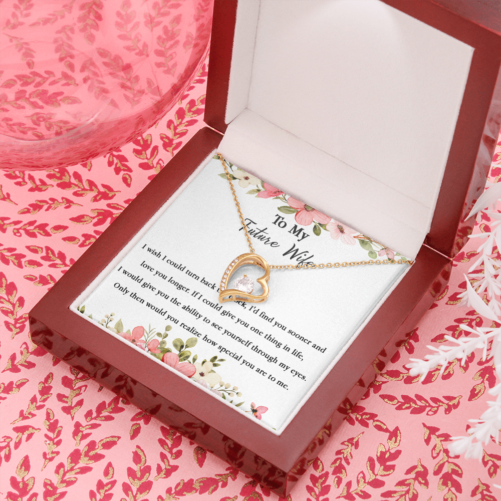 67C Necklace To My Future Wife/Girlfriend, Women Necklace for Her I LOVE YOU Forever