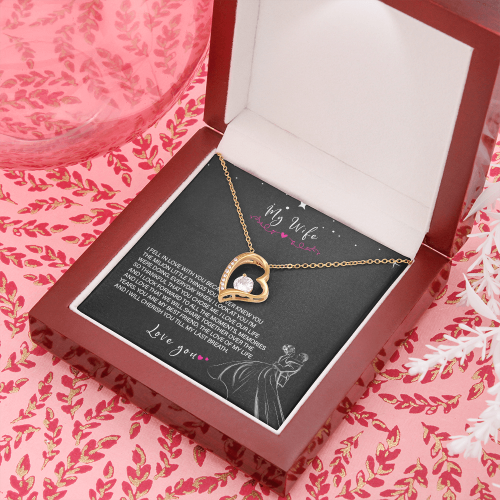 62C Love Necklace To My Wife, Gift for Her, Beautiful Wife Necklace From Husband