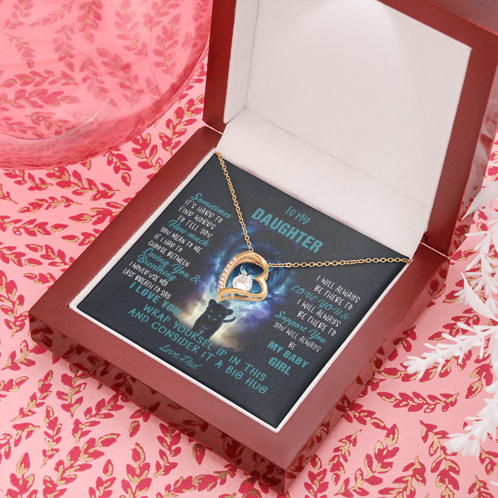 N350C To My Daughter Necklace, Daughter Father Necklace, Daughter Gift from Dad