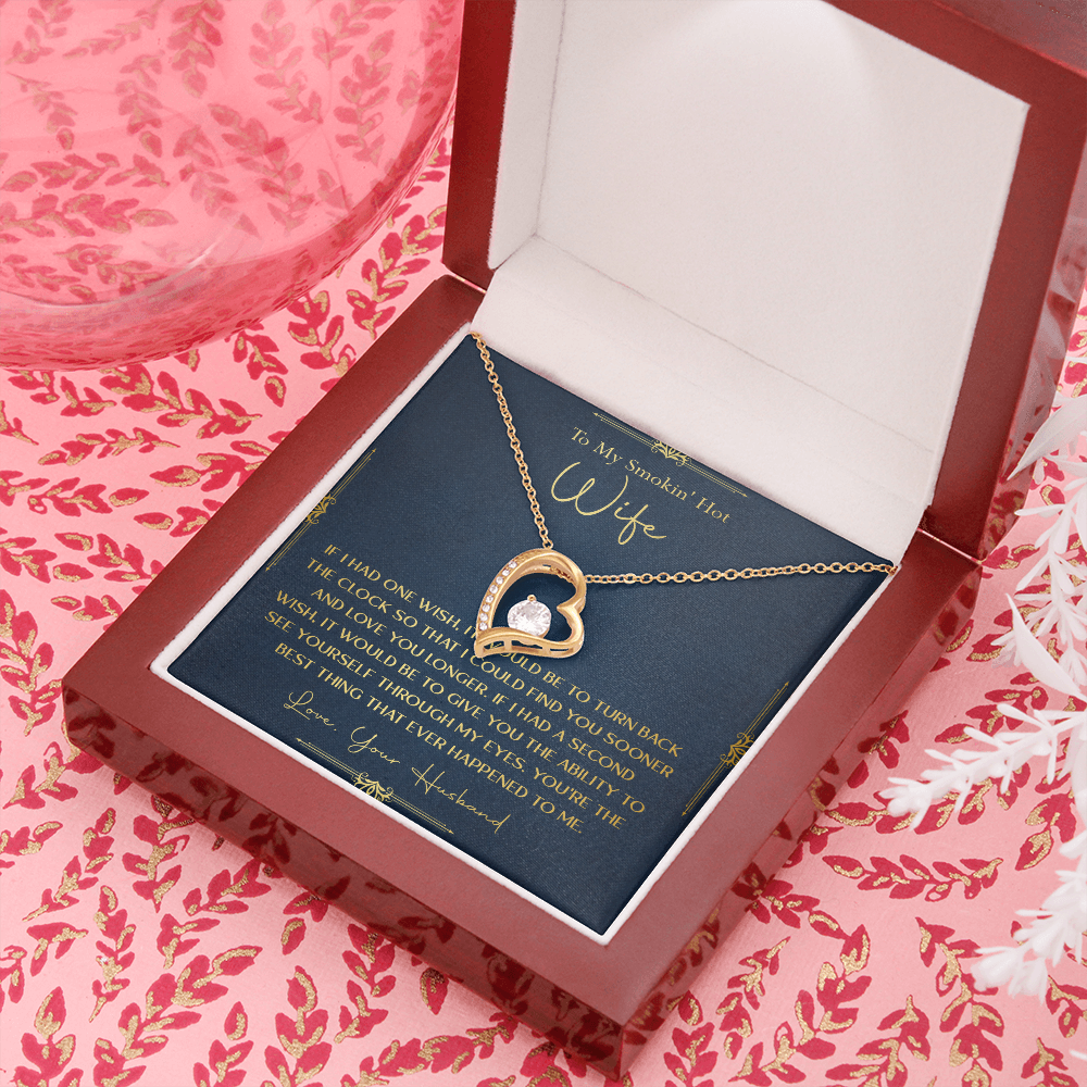 170C Necklace Gift To My Smokin Hot Wife, Gift for Her From Husband, Valentine Gift