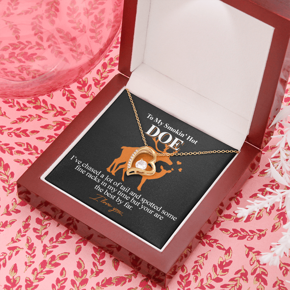 My Smokin' Hot Doe I Love You Heart Necklace Anniversary Xmas Gift for Her 485