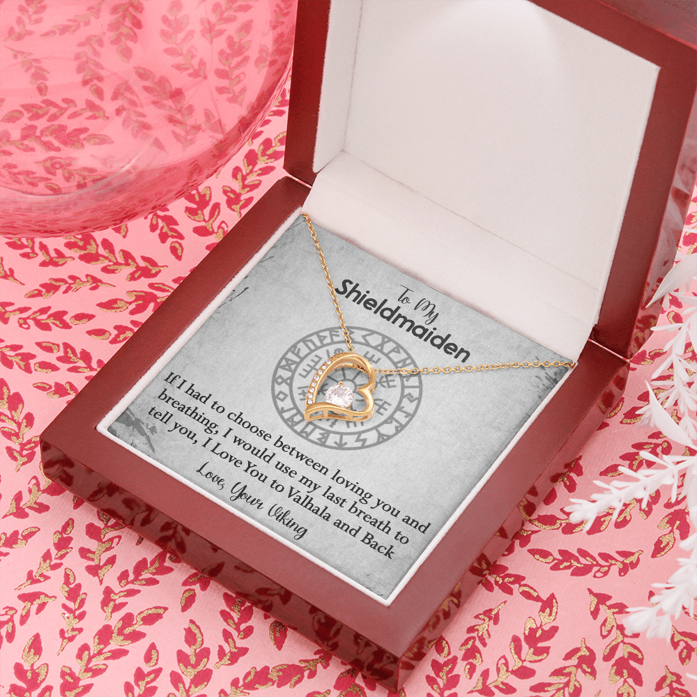 157C To My Shieldmaiden Necklace, Gift for Her, Necklace Viking, I Love You Always
