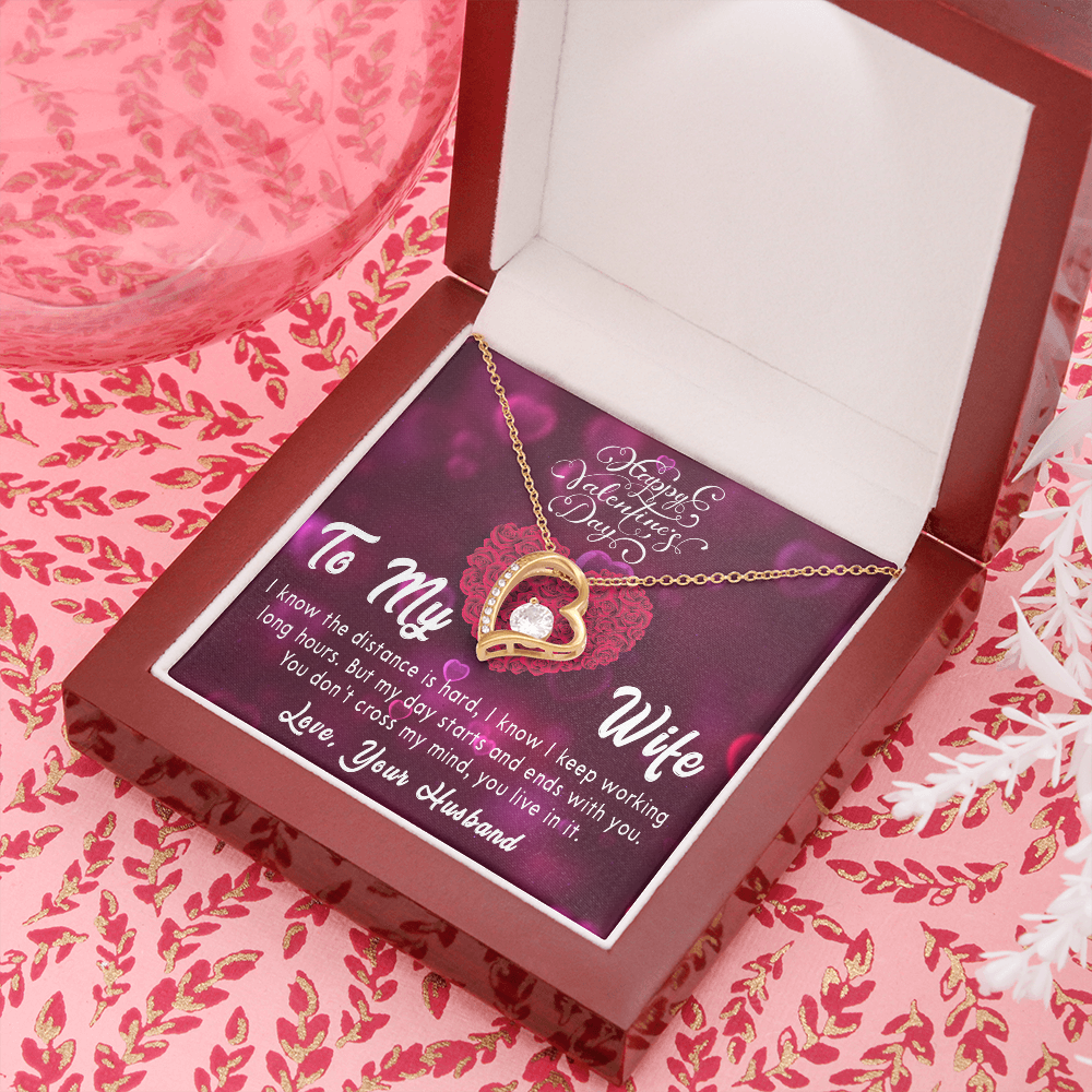 189C Valentine's Day Gift Necklace for Wife, Your Love Necklace, I Love You Forever