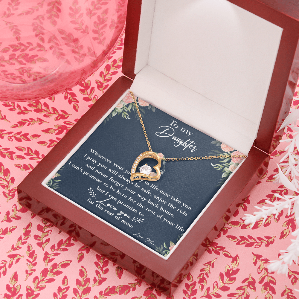 125C Necklace To My Daughter, Daughter Birthday Gift, I Love You Always Necklace