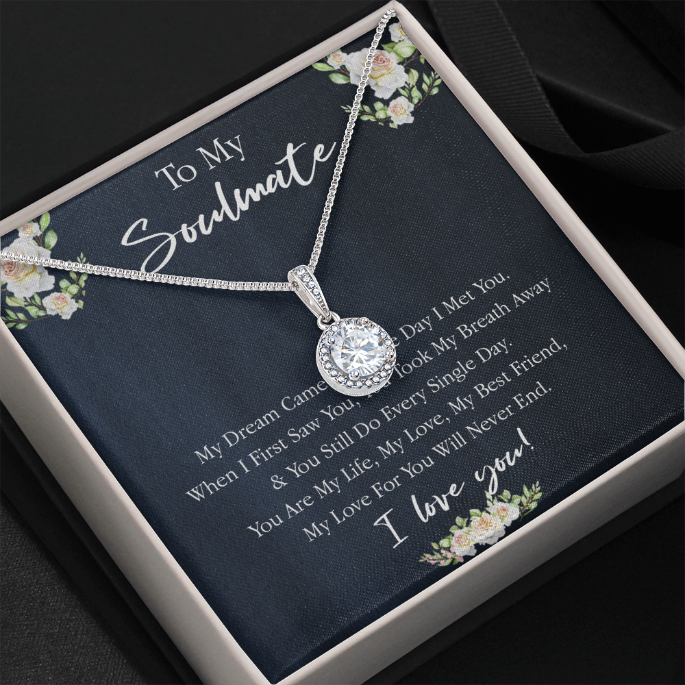 161E Necklace Gift To My Soulmate, Valentine Gift for Her, I Love You Every Day