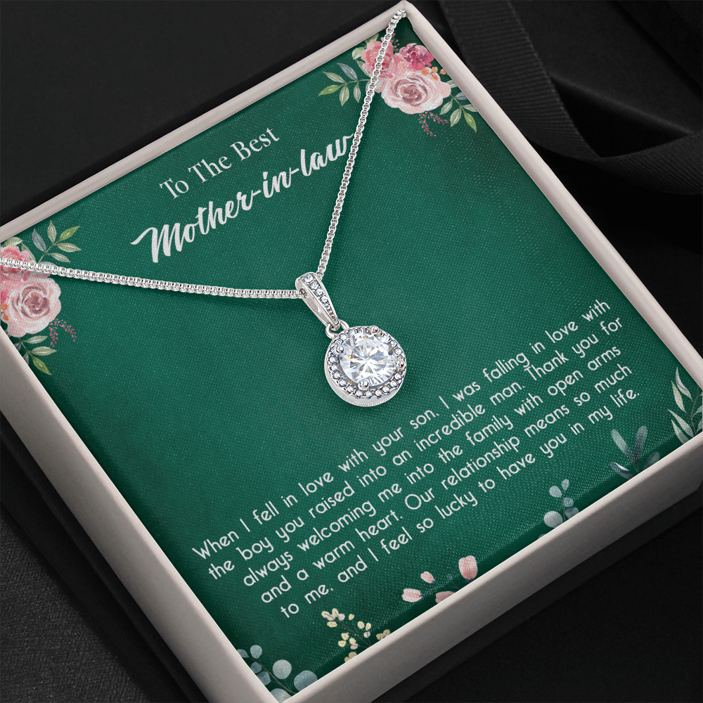 147E Necklace To My Mother in Law, Mom Necklace Birthday Gift from Son/Daughter