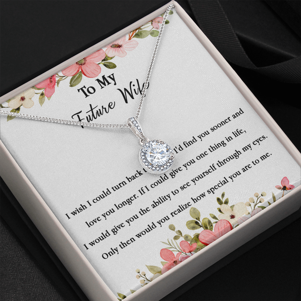 67E Necklace To My Future Wife/Girlfriend, Women Necklace for Her I LOVE YOU Forever