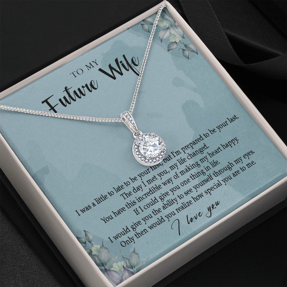 162E Necklace Gift To My Future Wife, Valentine Gift for Her, I Love You Necklace