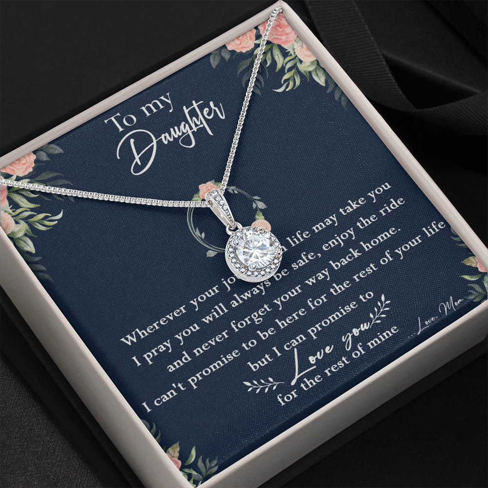 125E Necklace To My Daughter, Daughter Birthday Gift, I Love You Always Necklace