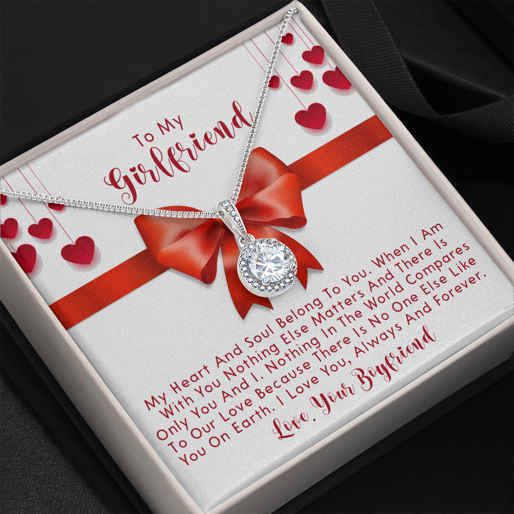 251E Necklace To My Girlfriend, Love Gift for Her From Boyfriend, Couple Necklace