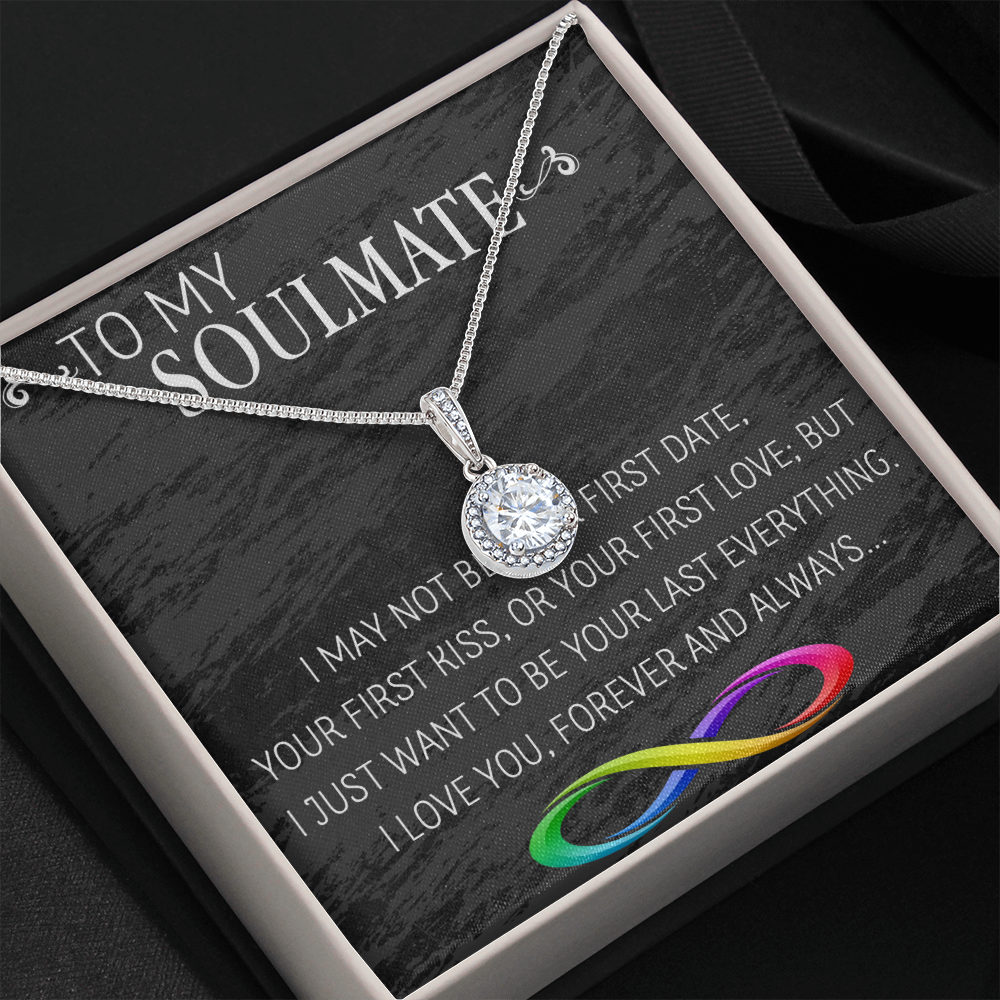 69E Necklace To My Soulmate/Girlfriend/Wife, Women Necklace for Her from Husband